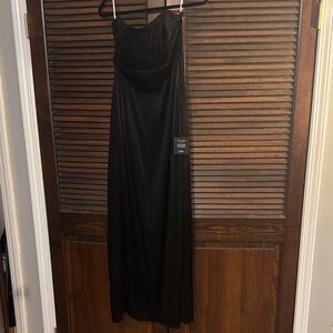 Lulu black strapless dress